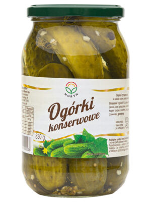 Ogórki konserwowe - MORYŃ - 830g